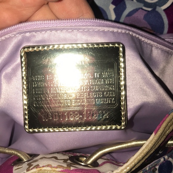 **COACH** 🌼POPPY🌸 BACKPACK/ PURSE **BNWOT** - Picture 7 of 8